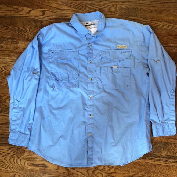 columbia men's fishing shirt long sleeve